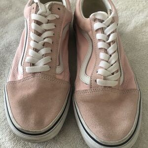Vans Pink and White Women's Sneakers